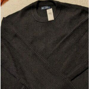 GAP CASHSOFT SHAKER STITCH SWEATER AND SWEATER PANTS SUIT SIZE XS BLACK BNWT